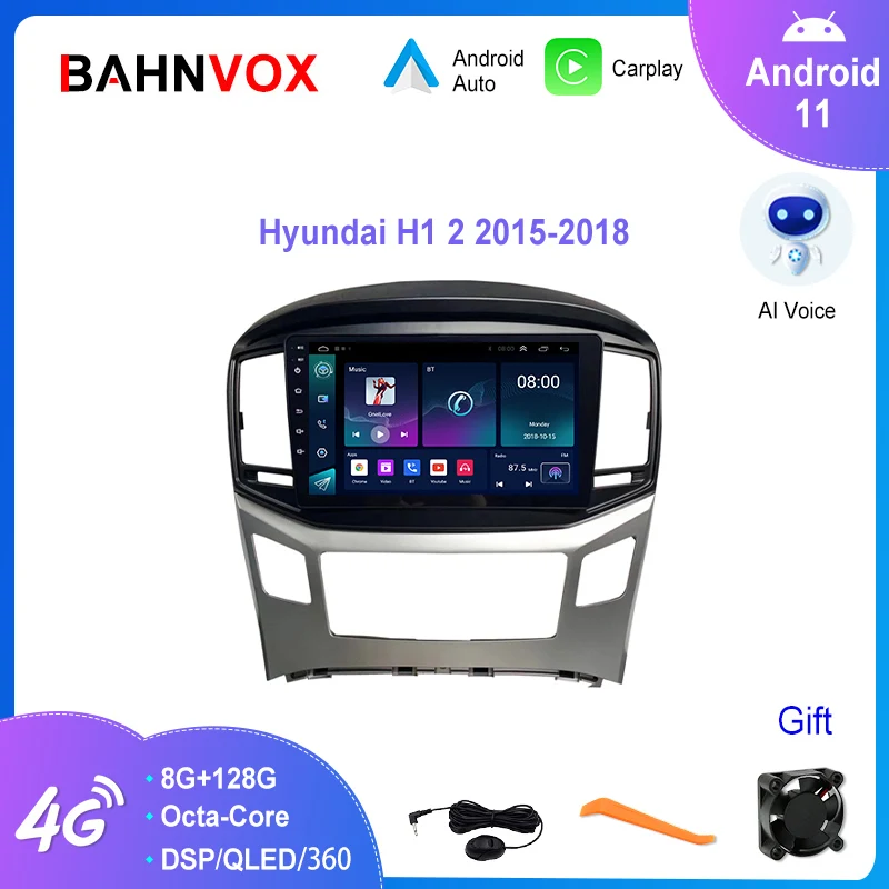 Автомагнитола 9 дюймов на Android 11,0 для Hyundai H1 Grand Starex 2015 2020, стерео, мультимедийный плеер с GPS-навигацией, экраном Carplay 2 Din DSP