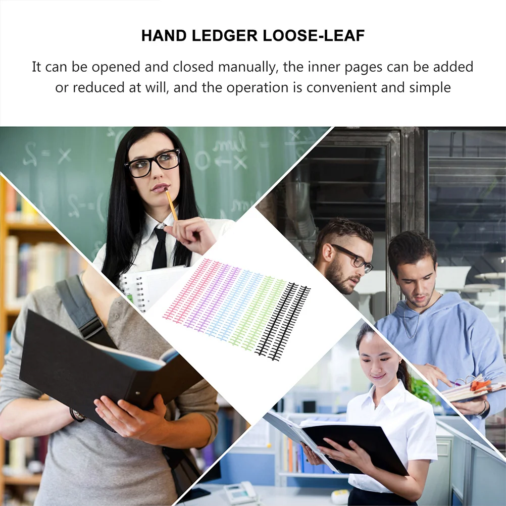 10 Pcs Plastic Notebook Rings Loose Leaf Binder Rings For Binding Coils Removable Book Scrapbook Diy Binder Office