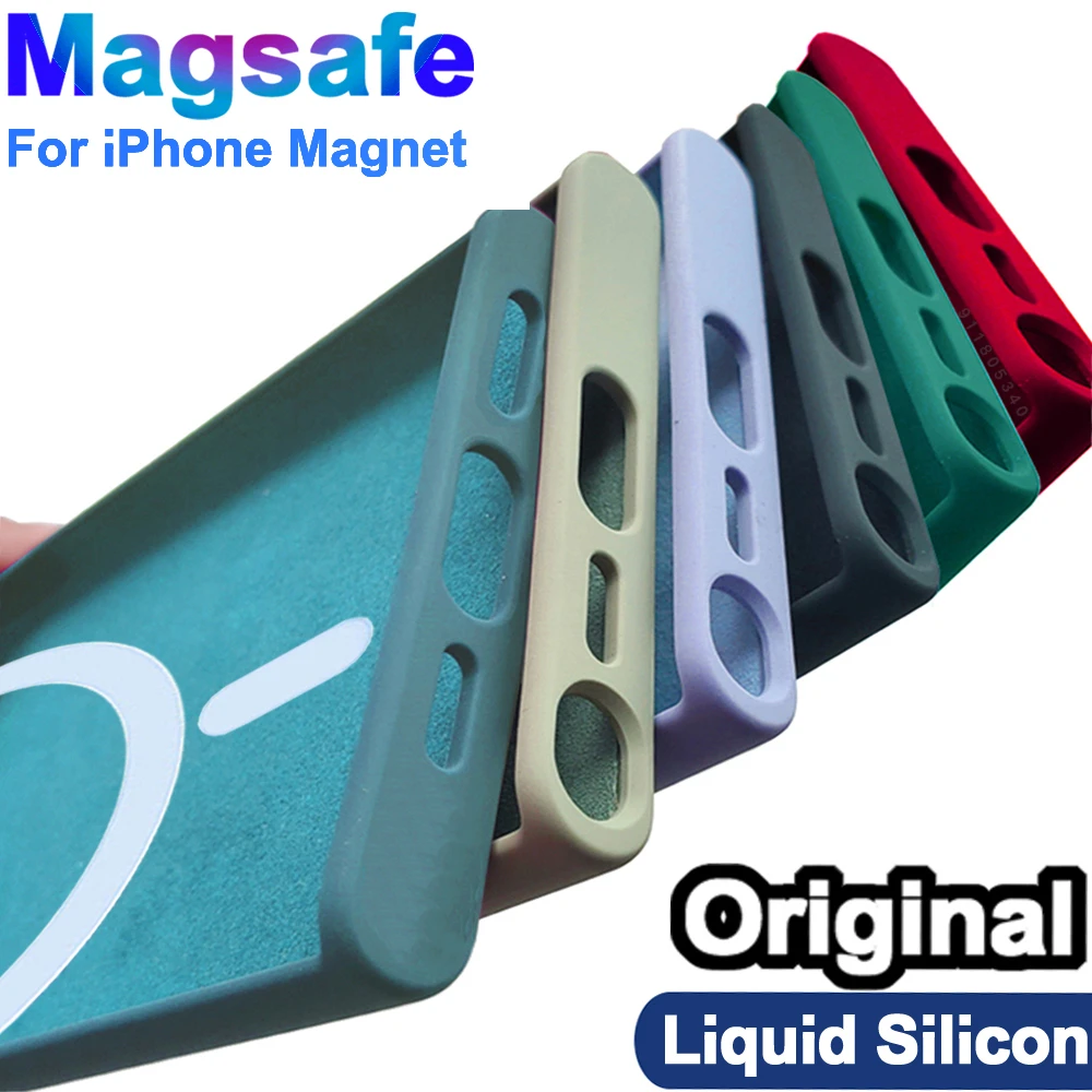 Cover Magsafe For Apple IPHONE Xs Max Case Magnetic Silicone Clear