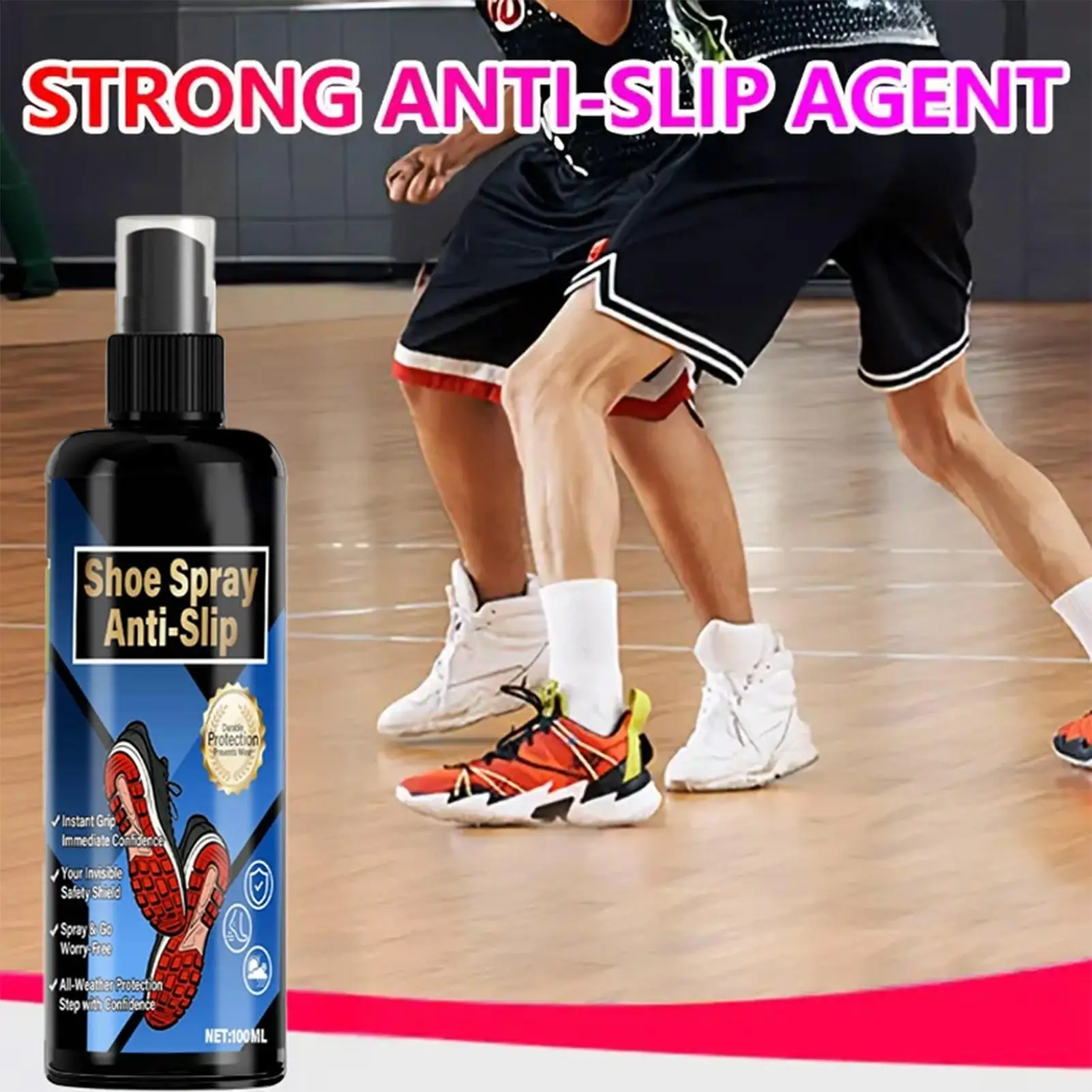 Anti-Slip Shoe Grip Spray - 100ml Sports Traction Enhancer