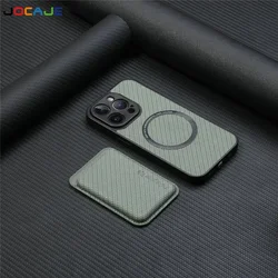 Magnetic Leather Card Holder Case with Magsafe Wireless Charging Compatibility for Oneplus 13R (Green)