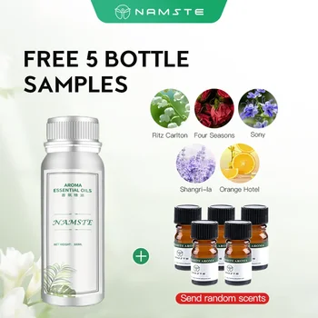 Namste 리츠 칼튼 호텔 에센셜 오일, 호텔 홈 방향제, 순수 식물 에센셜 오일 프리, 5ml 샘플 5 개, 100ml