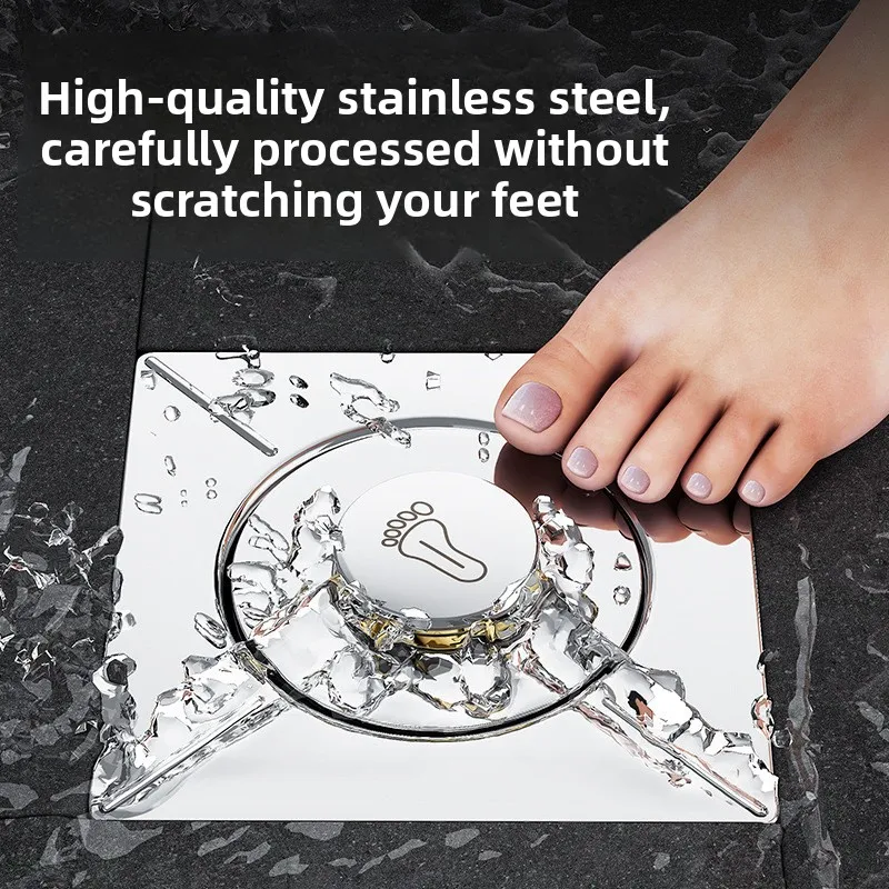 Foot-operated floor drain deodorizing filter core bathroom deodorizing filter pop-up floor drain cover water seal