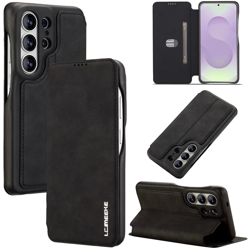 Premium Magnetic Leather Wallet Phone Case with Card Slots Cover