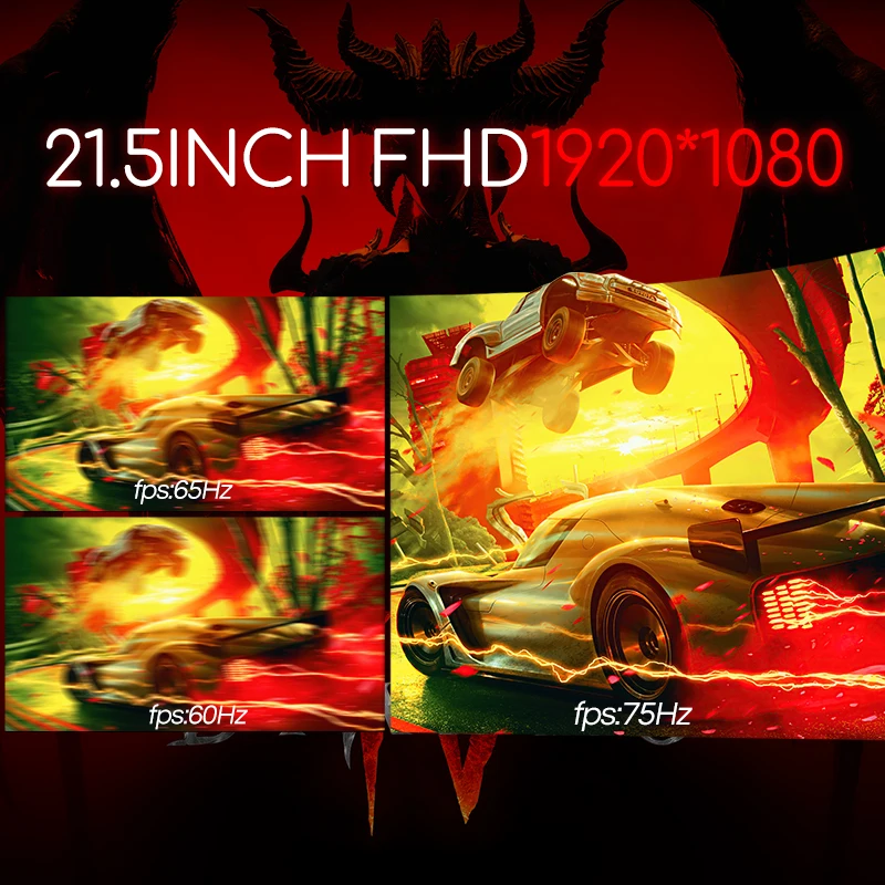 22 ġ  PC  75Hz IPS Lcd ÷, HD ũž ӿ ǻ ȭ  г HDMI ȣȯ/DP
