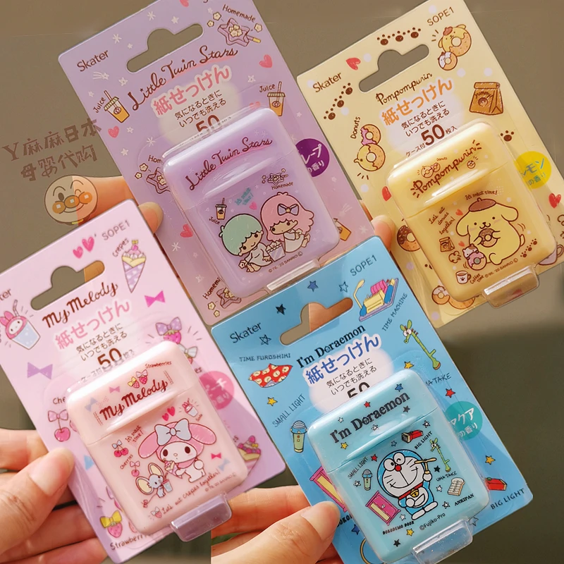 

Anime Kawaii Sanrioed Kuromi My Melody Cinnamoroll Purin Dog Kittys Cartoon Cute Mini Girl Student Wash Hands Soap Paper Gift