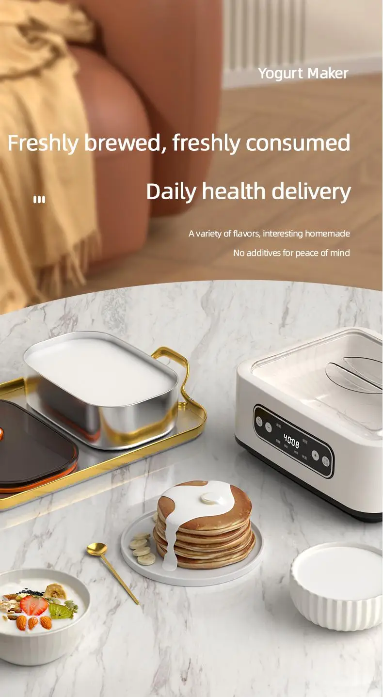 Description Picture 5 of item110V/220V Automatic Yogurt Maker Professional Adjustable Temperature Time Yogurt Maker Multi-functional Ice Cream Pudding Maker