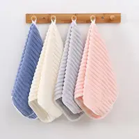 Hand Towels New Tiny Candy Striped Handkerchief Towel Super Soft and Absorbent Household All Seasons Universal 6