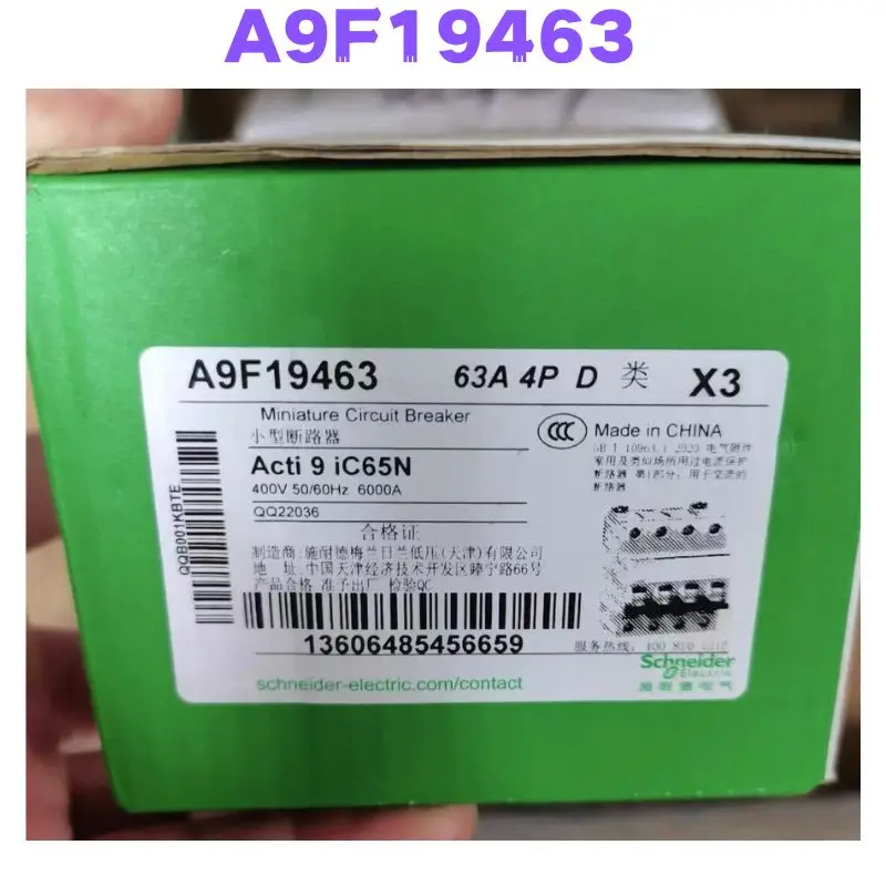 

Brand New A9F19463 63A 4P Circuit Breaker
