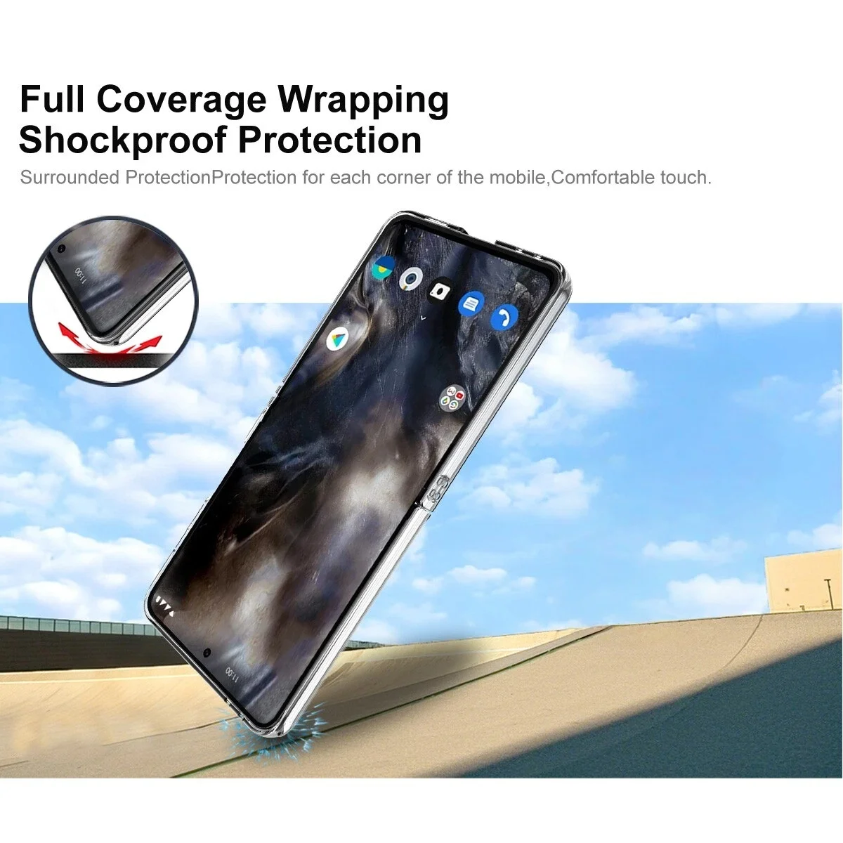 Ultra Clear Shockproof Transparent Hard Case - Durable Protective Shell