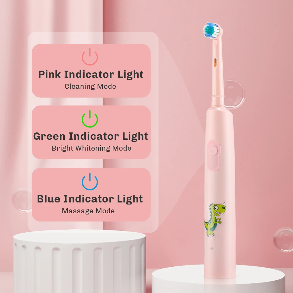Kids Electric Toothbrush Waterproof Rechargeable