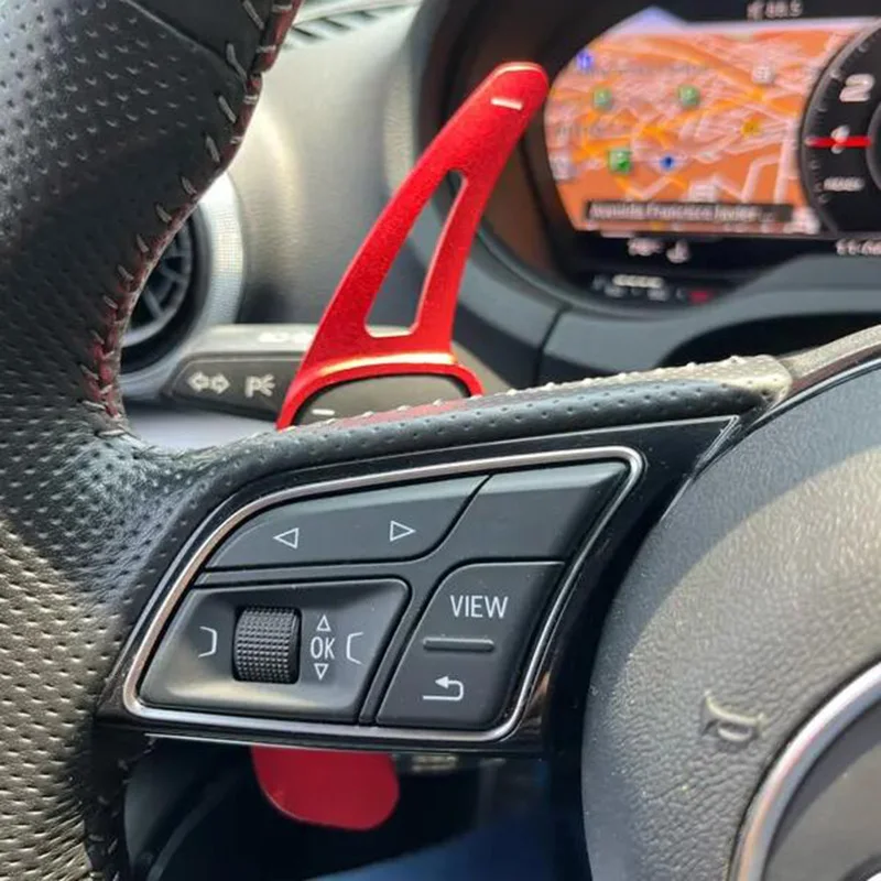 Aluminum alloy Steering Wheel Paddle Shift For Audi 2017 2018 2019 S3 S5 SQ2 SQ5 TT A3 8V A4 A5 Q2 Q3 Q5 Q7