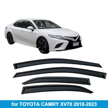 Window Weather-shields for Toyota Camry XV70  |  2018-2023  | Outside-Mount Tape On