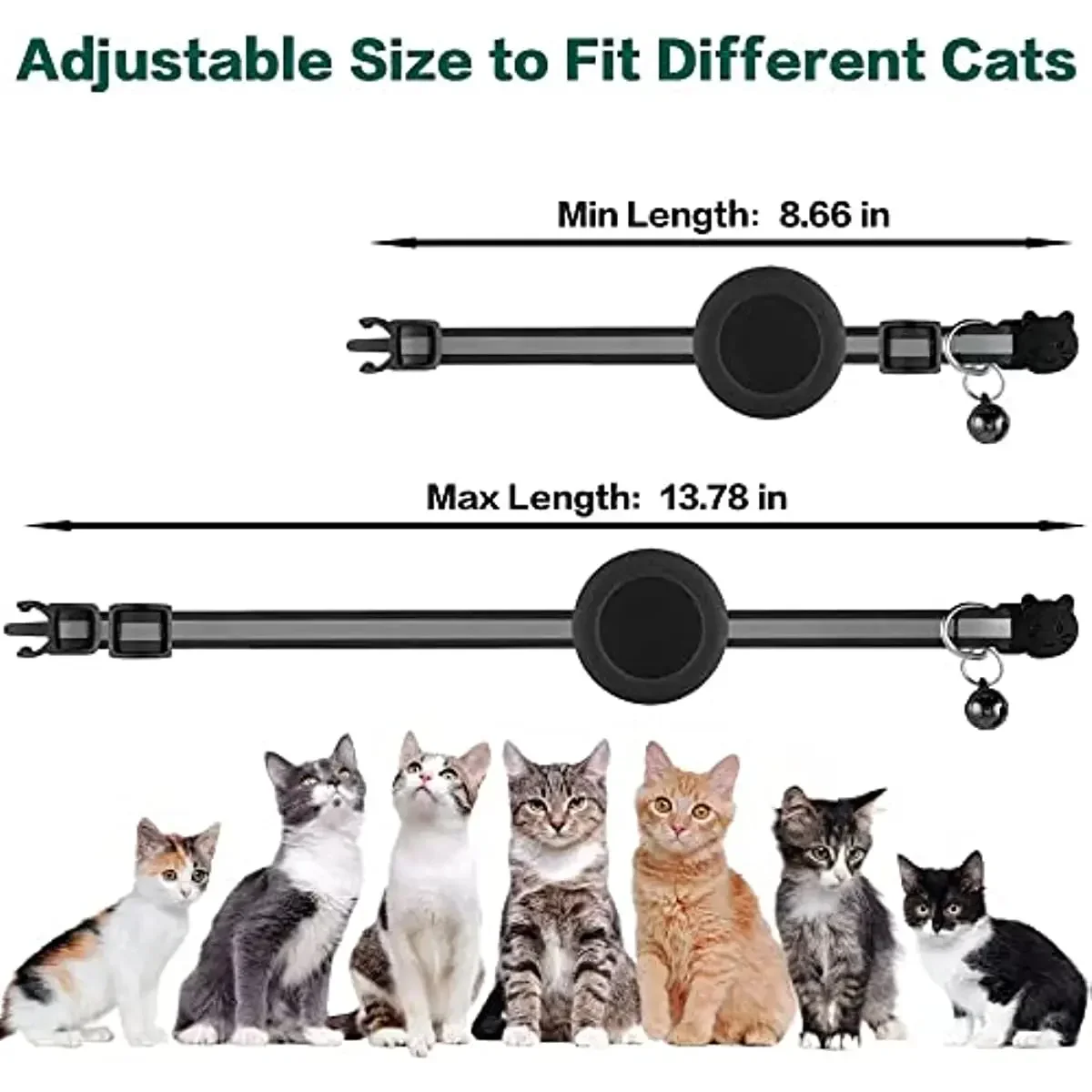 Reflective Airtag Cat Collar 3