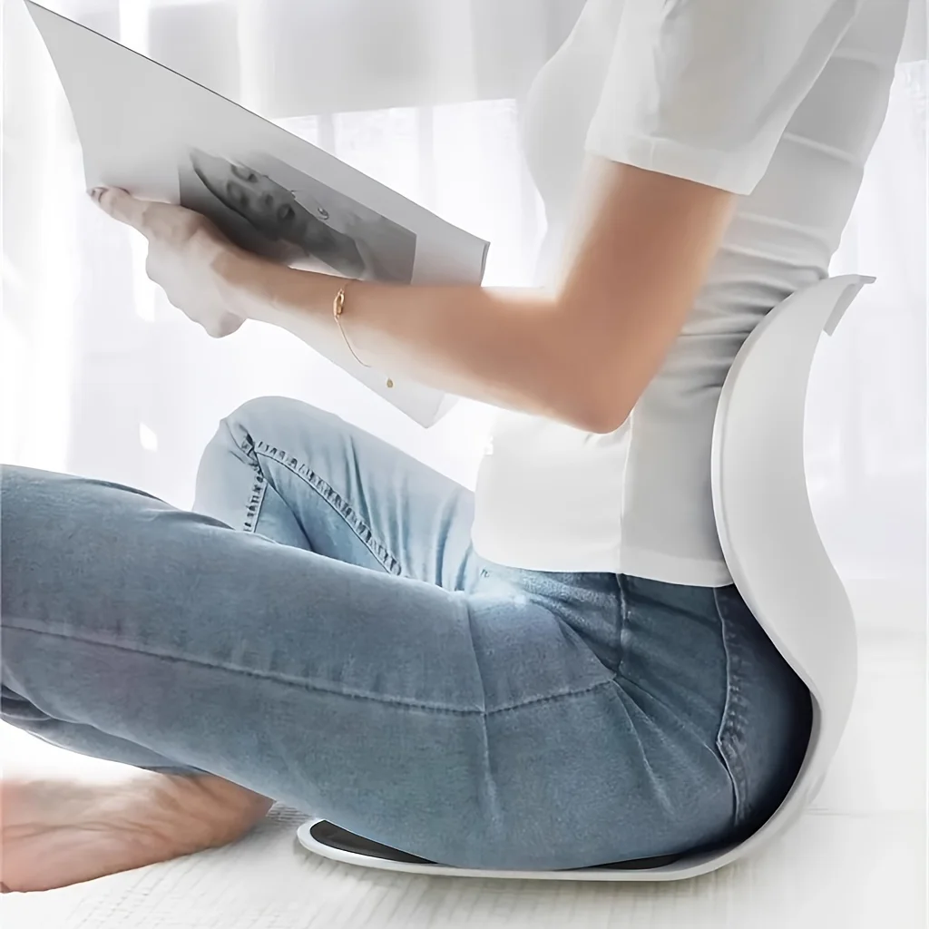 1pc Ergonomic Lumbar Support Pillow,Anti-Fatigue Back Cushion for Study&TV,Breathable with Washable Nylon Cover,Multi-Purpose