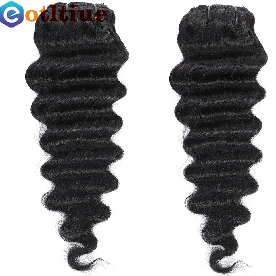 Hair Extensions, Loose Deep Wave Ponytail Human Hair Brazilian Remy Wrap Around Ponytail Human Hair Drawstring Clip In Extensions