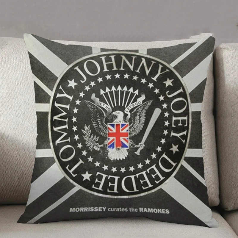 

Rock-Ramones Pillowcase Sofa Cushion Cover 45x45cm Covers for Bed Pillows Lounge Chairs Decorative Pillowcases 40x40 Pillow Hugs