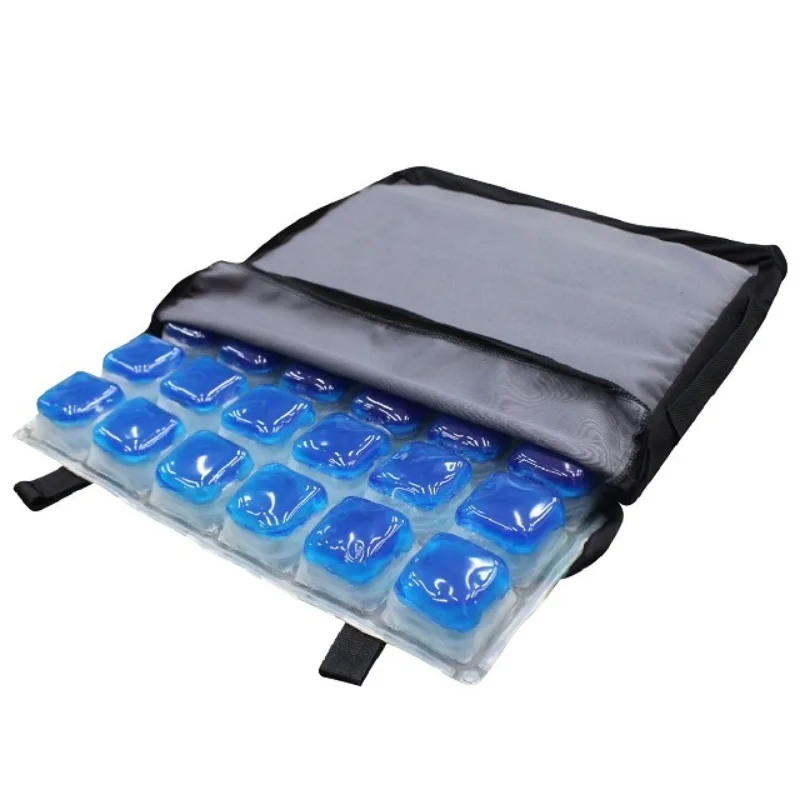 inflatable and gel massage cushion with anti-slipper cover for wheelchair, office chair use