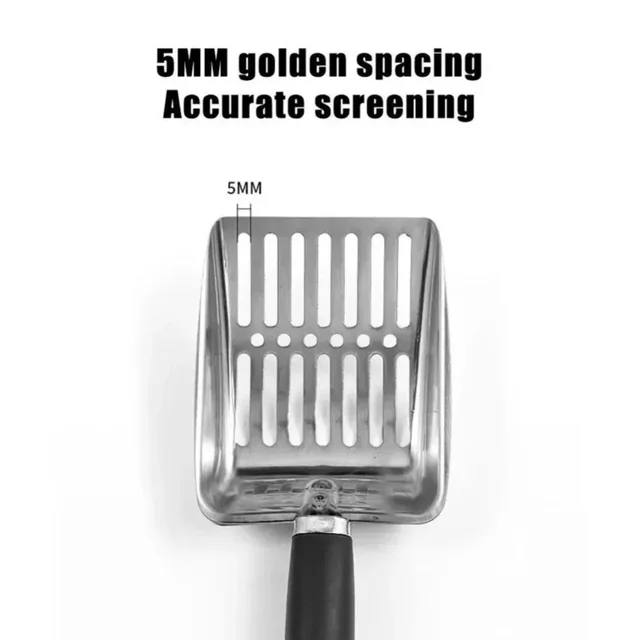 Cat Sand Cleaning For Dog Cat Clean Feces Supplies Cat Litter Shovel Pet Cleanning Tool Pet Products Metal Long Handle Scoop 5