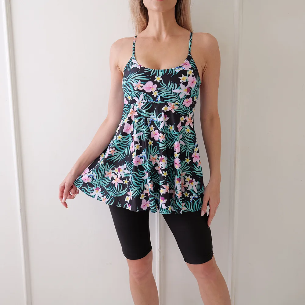 

2024 сексуальный цветочный купальный костюм с высокой талией, шорты, монокини, костюмы для серфинга, купальники, женский купальник из двух частей, танкини, пляжная одежда
