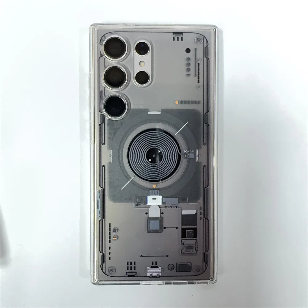 Sleek Magnetic Translucent Hard Back Phone Case with Slim Design