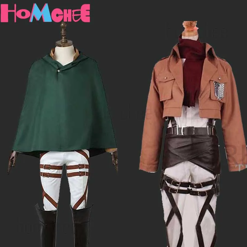 Captain Levi Cosplay Set Completo Levi Ackerman Mikasa Cosplay Costume Hanger Eren Yeager Aot Survey Corps Cosplay