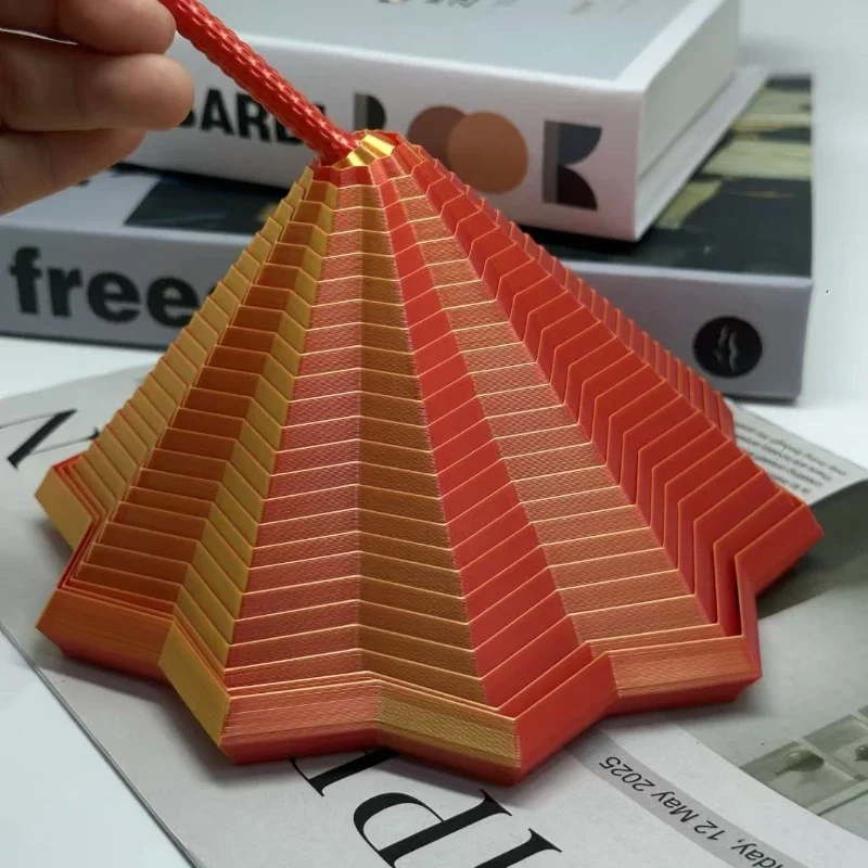 17.5x17.5x5.5CM Creative 3D Printed Little Star Decompression Toy Model Unisex Kids Ornament Star Illusion Polygonal Puzzle Toys