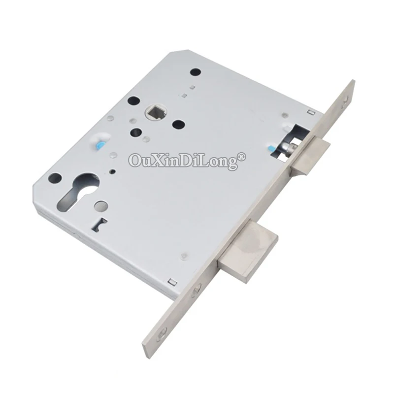 1PCS Large 100X72/72X100 Stainless Steel European Mortise Door Lock body Double Tongue Door Lockbody Lock Repair Parts