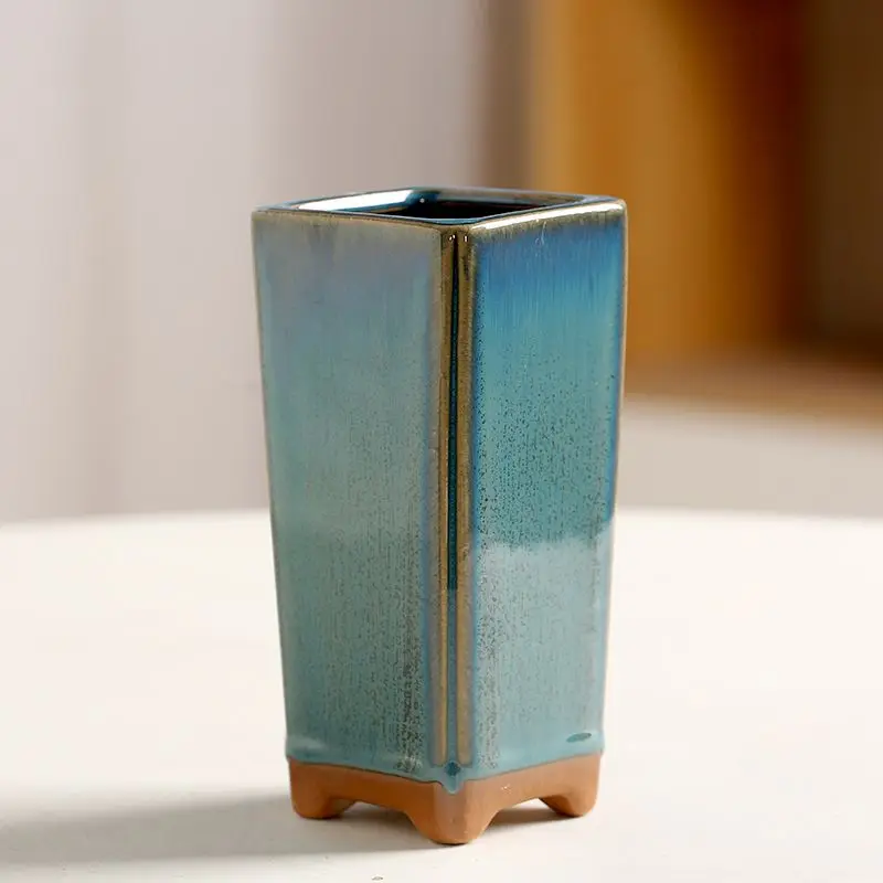 Maceta de cerámica para flores, Maceta de Mesa de 1 piezas, planta suculenta, Maceta de orquídeas, Maceta de flores, bonsái para jardín en casa, plantación de plantas en Maceta