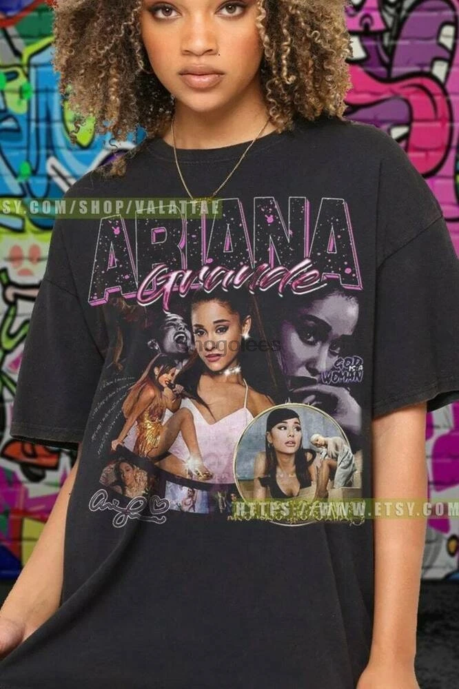 Винтажная Футболка Ariana Grande футболка унисекс с коротким рукавом |