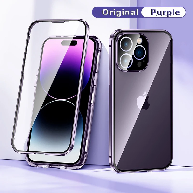 Screen Protector Magnetic Cover For Iphone X Frameless Double