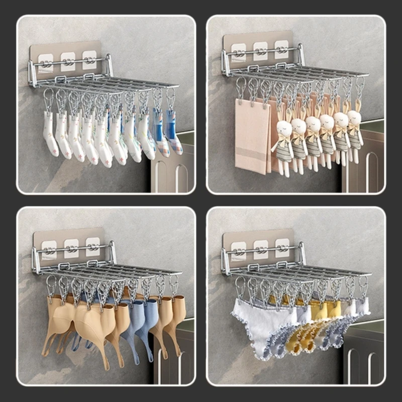 40Pcs Laundry Sock Clips Portable Laundry Storage Organization Laundry  Accessories for Skirt Socks Bra Underwear Scarf - AliExpress