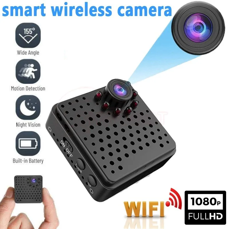 

Мини-камера 1080P HD Wi-Fi для помещений, с функцией ночного видения