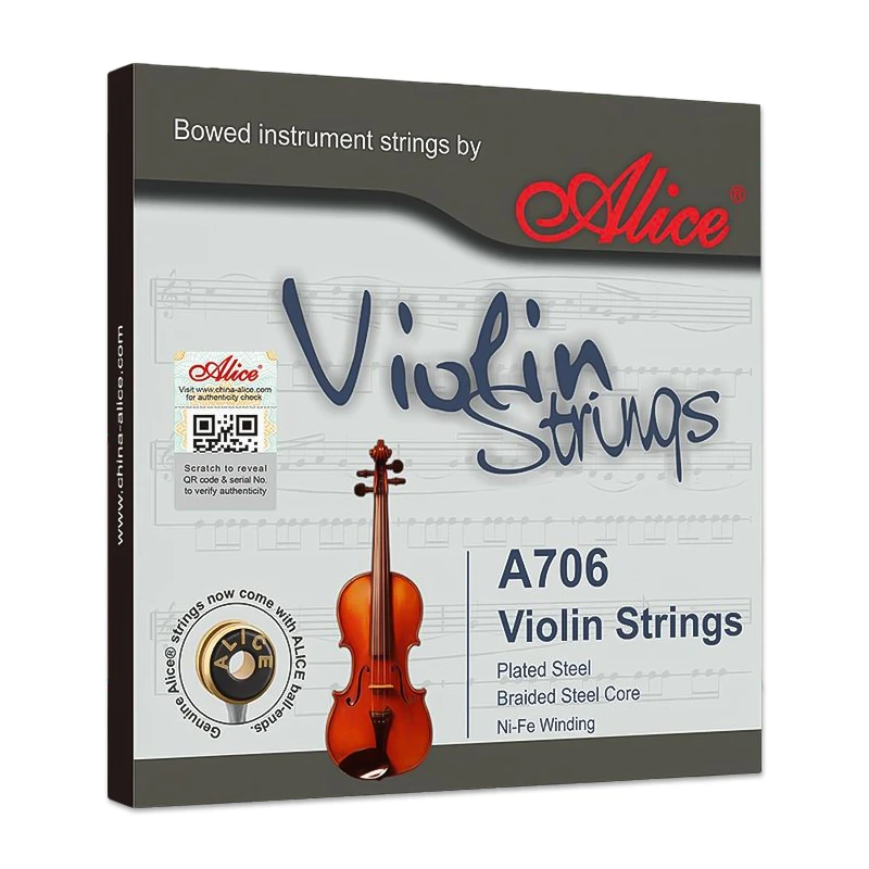 Alice A706 Violin Strings Steel core Alloy Winding for 1/8 1/4 1/2 3/4