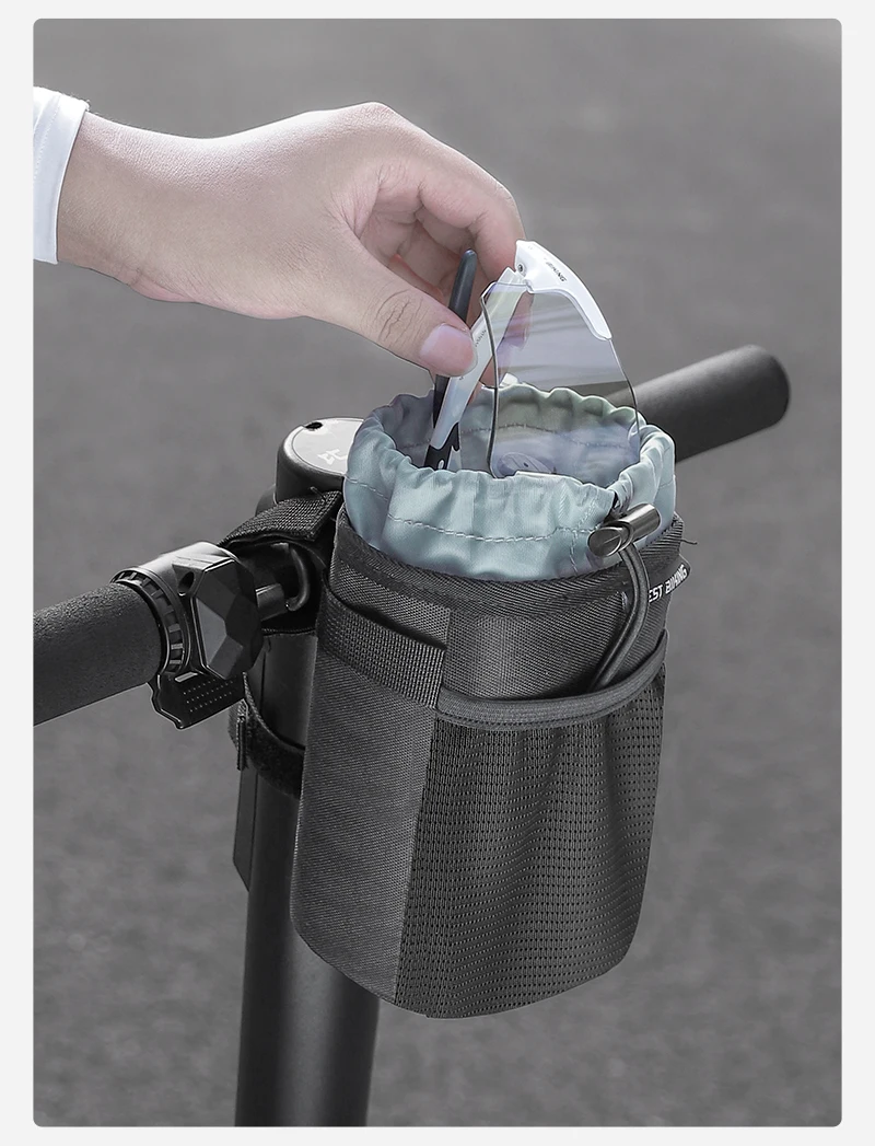 WEST BIKING Multifunktionale Fahrradtasche, Wasserflaschenaufbewahrungstasche, Fahrradsatteltasche, MTB-Fahrradlenkertasche, Fahrradrahmentasche – Detail 16