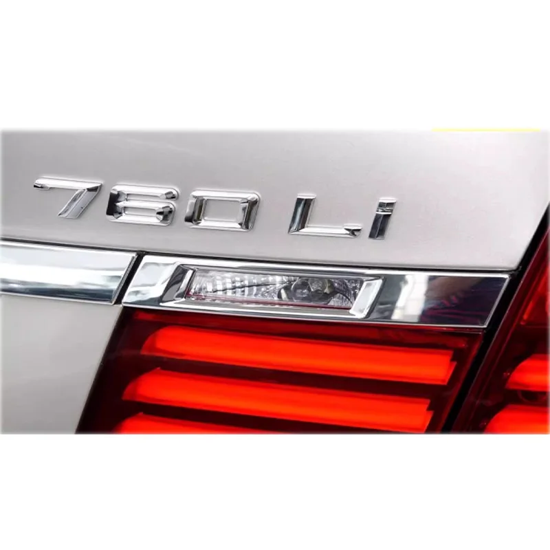 BMW 7 시리즈 730Li 740Li 745Li 750Li 760Li G11 G12 E38 E65 E66 F01 용 3D ABS 자동차 트렁크 레터 로고 데칼 배지 엠블럼 스티커