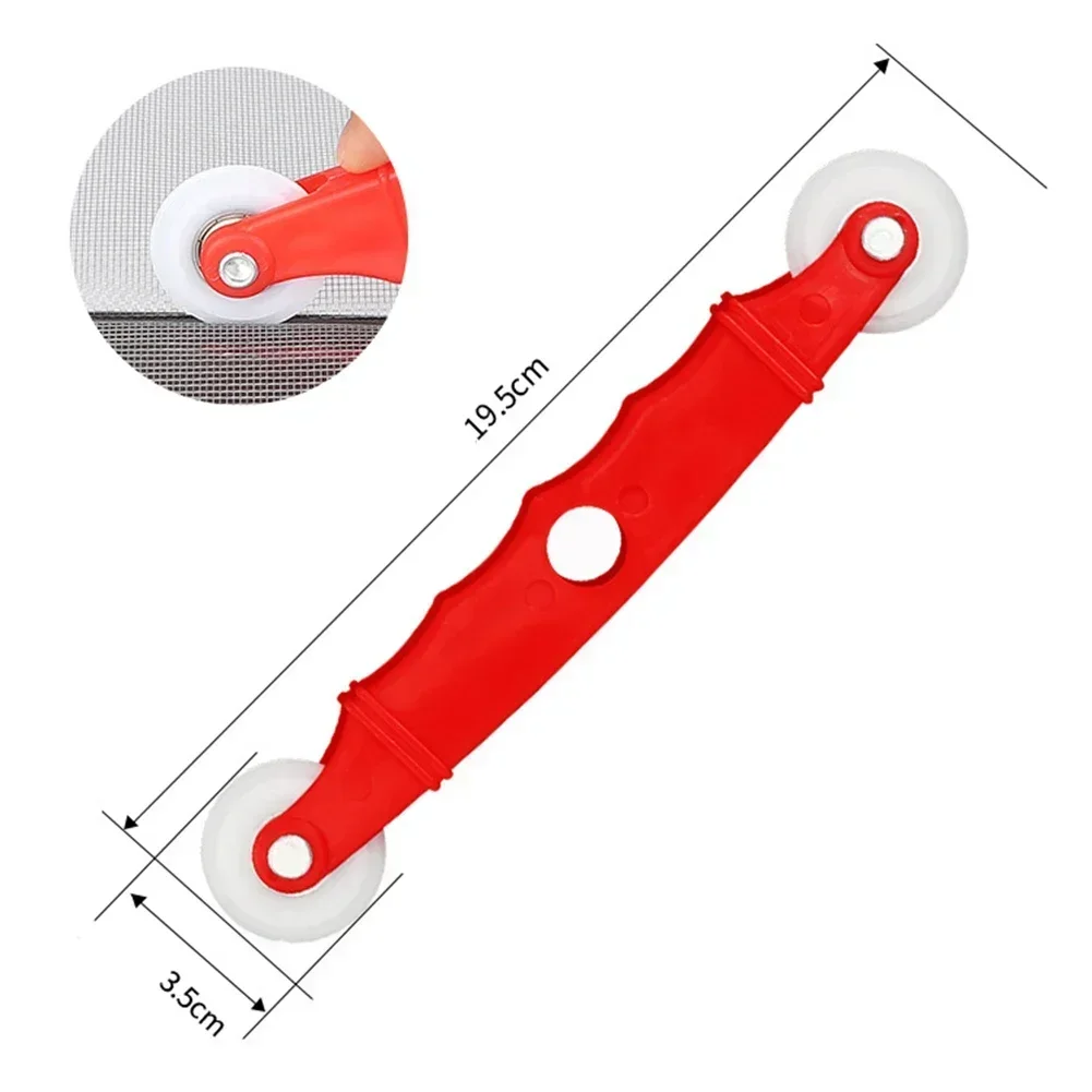 Screen Door Installation and Repair Tool Set with Crank and Roller Wheel