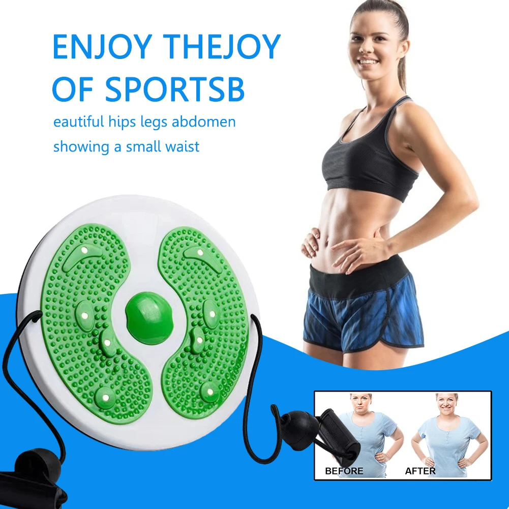 Twist Waist Disc Board with Handles Trims Multi-Functional 3D Waist Twister Low Noise Balance Trainer Home Gym Fitness Equipment