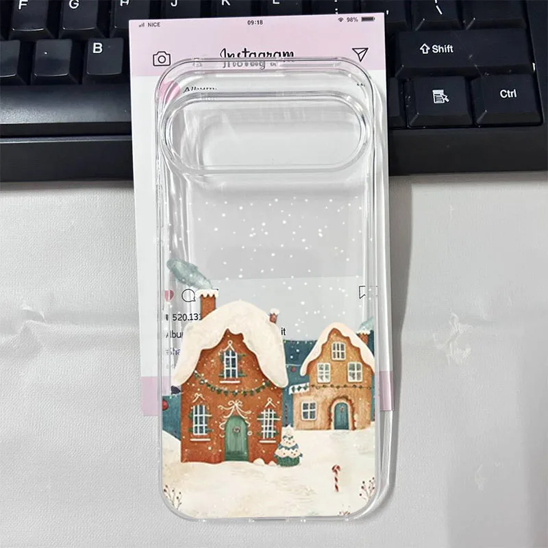 Retro Sunset Snow Mountain Soft TPU Phone Case Cover