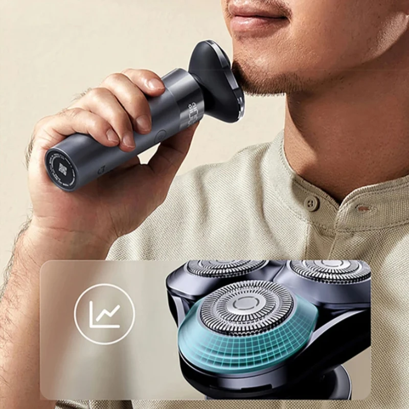 Xiaomi Mijia Men Electric Shaver S302 Beard Trimmer Machine Shaving Portable Flex Razor IPX7 Washable Trimer 1h Quick Charging