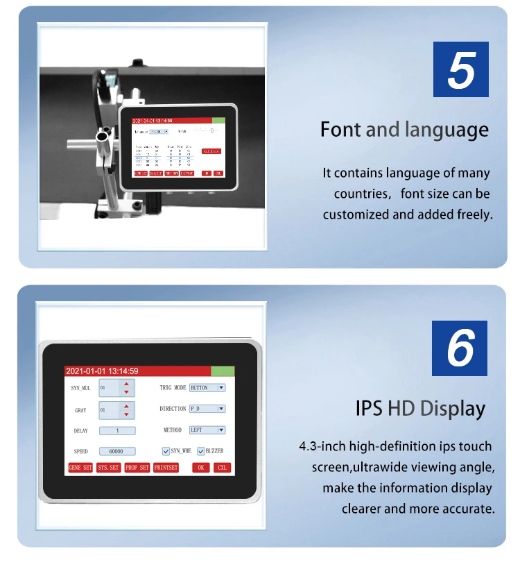 130PRO Industrial Online Inkjet Printer 12.7mm with Plastic Shell QR Barcode Bat