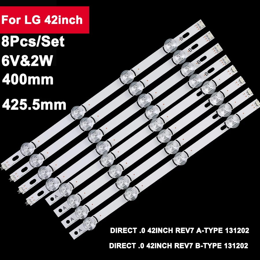 4pair Backlight TV Strip LED For LIG 42inch 42LB582V  42LX330C-UA 42LX530S-UA 42LF5500 42LF6200 42LF5800-UA 42LF5600-UB 42LB5510 for 42 tv lig innotek drt 3 0 42 a b drt 3 0 42 agf78402101 nc420dun vubp1 t420hvf07 42lb650v 2lb561u 42lb582v 42lb582b