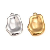 DOOYIO – breloques géométriques irrégulières en acier inoxydable, accessoires de fabrication de bijoux, collier, Bracelet, boucle d'oreille, pendentifs, DIY, 3 pièces/lot 4