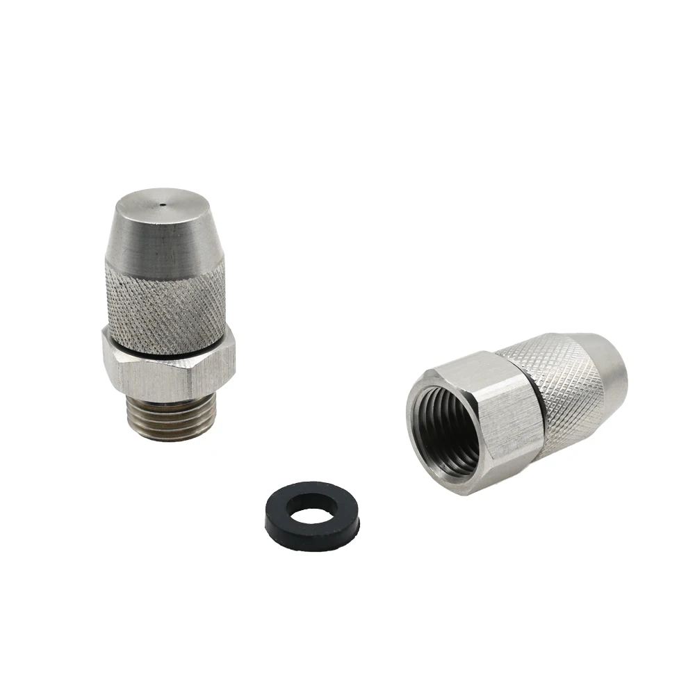 1/4" BSP Male Spray Nozzle Adjustable 304 Stainless Steel Misting Sprinkler for Washing Cleaning Industrial Use