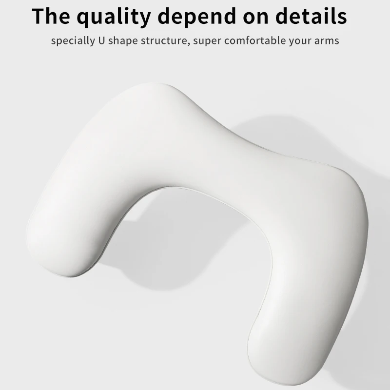 Nail Art Hand Pillow Two Hands Portable Removable Stand Tilt Design Manicure PU Material
