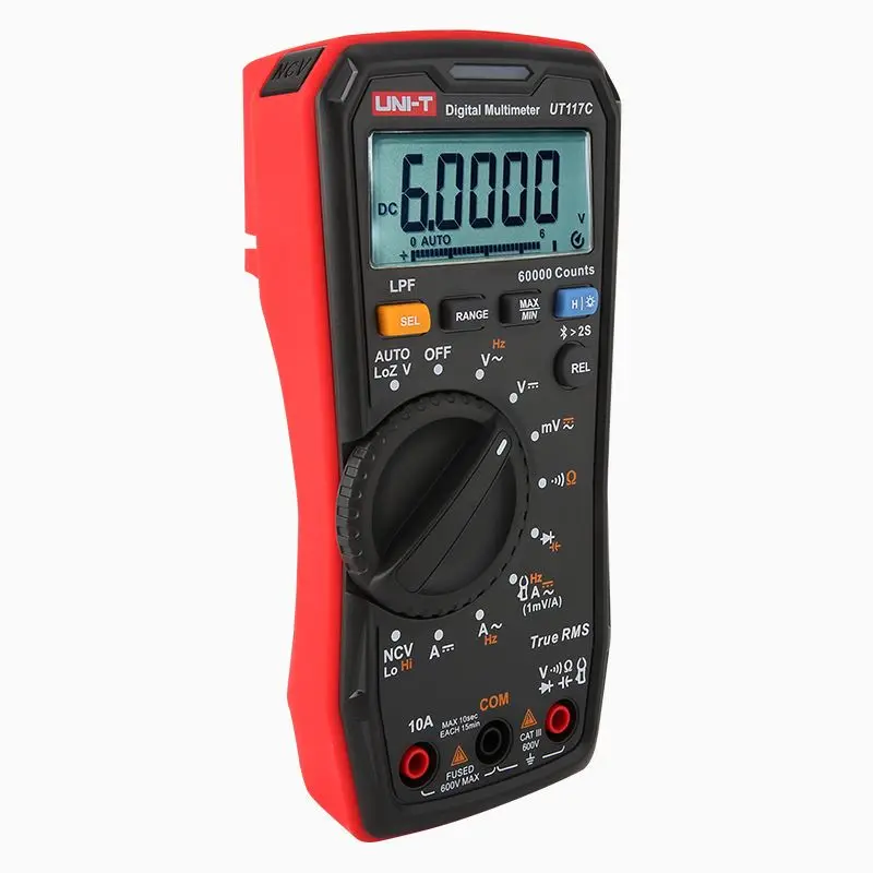 UNI-T UT117C Bluetooth Digital Multimeter 60000 Counts Professional MultimetroTrue RMS AC/DC Current Voltage Tester Auto-Range
