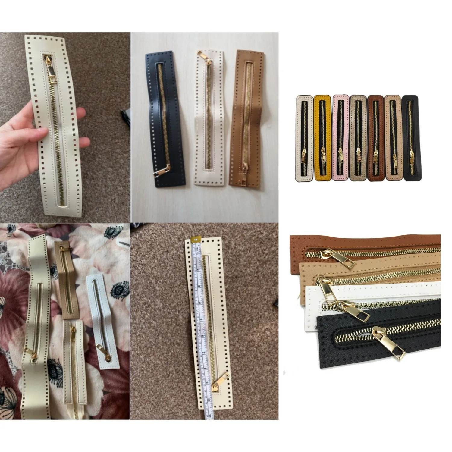 Zipper Accessories 1PCS DIY Zipper for Woven Bag Hardware PU Leather 55cm Metal for Clothes Shoes Supplies