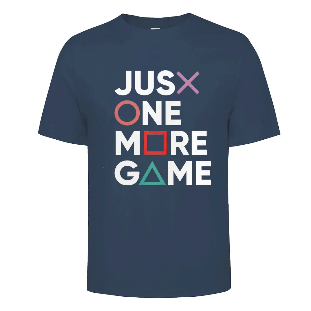 

Футболка мужская повседневная с принтом «JUST ONE MORE»