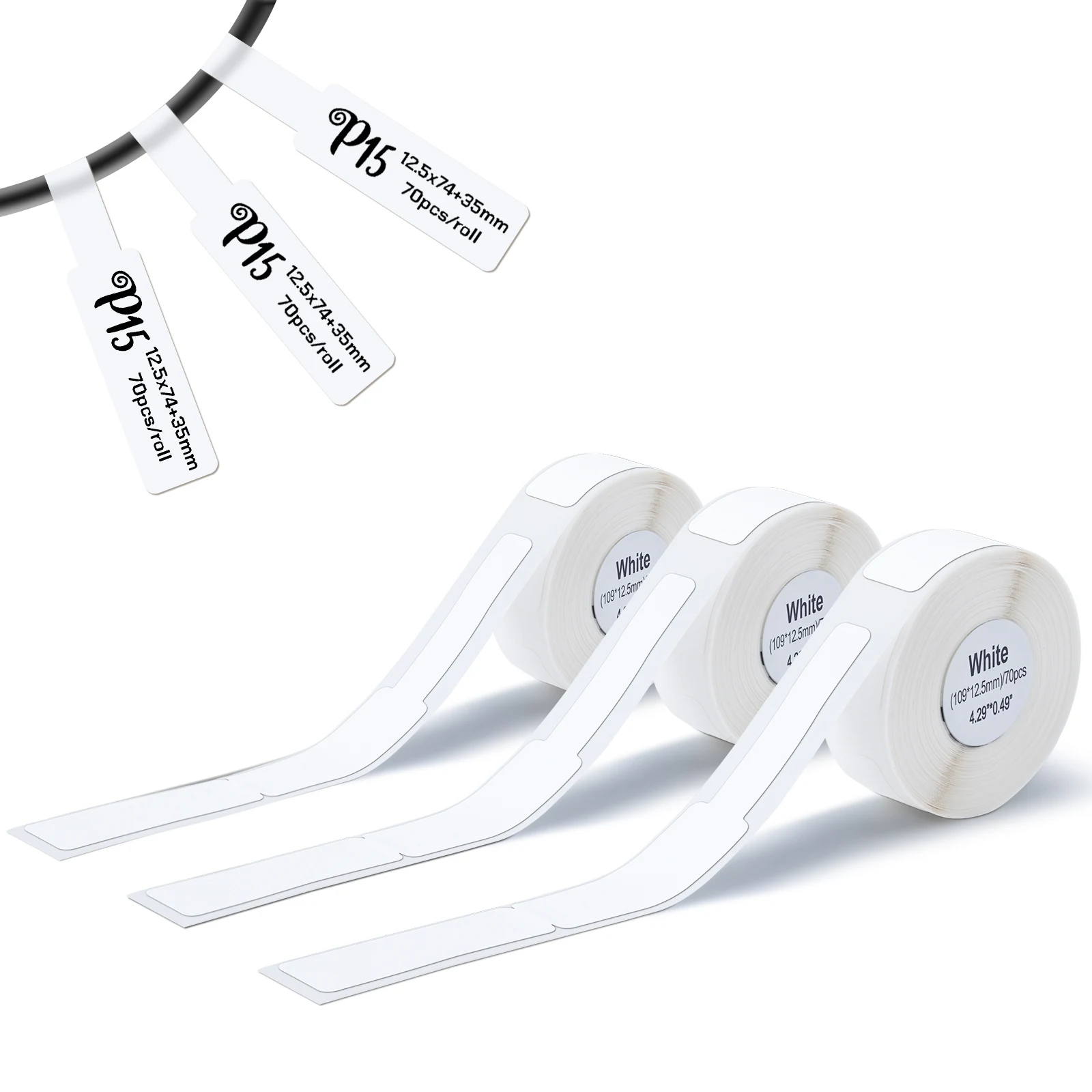Wireless Bluetooth Thermal Label Printer with Adhesive Label Tape