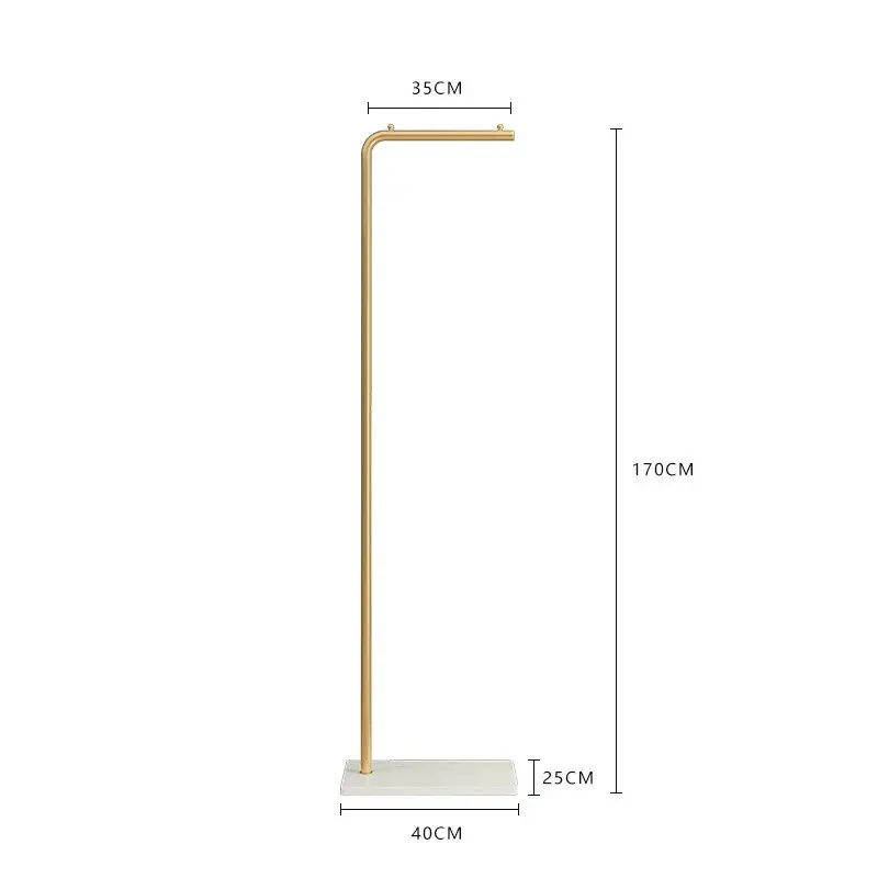 Nordic Marble Base Golden Clothes Hanger Quality Store Display Live Broadcast Dressing Hats Bags Storage Rack Bedroom Furniture